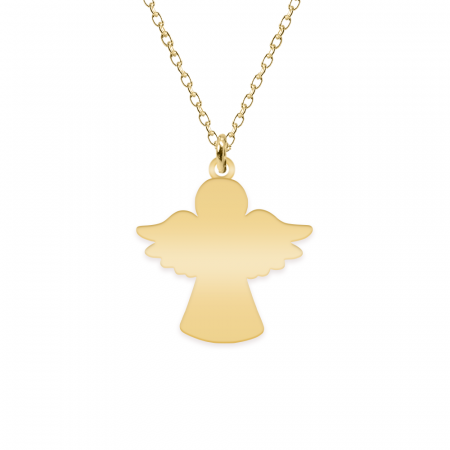 Angelino - Colier personalizat ingeras din argint 925 placat cu aur galben 24K [1]