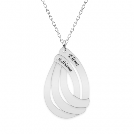 Idei de cadouri - Lant personalizabil cu talisman in forma de picatura - argint 925
