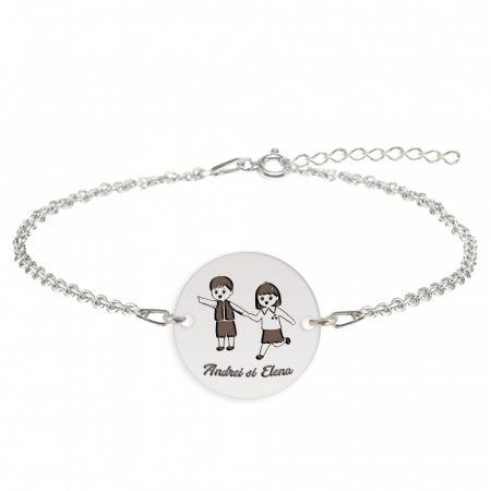 Bratari personalizate - Best Friends - Bratara personalizata prieteni din argint 925