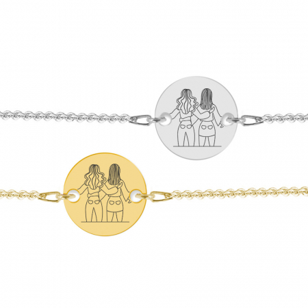 BFF - Bratara personalizata pentru cei mai buni prieteni din argint 925 [2]