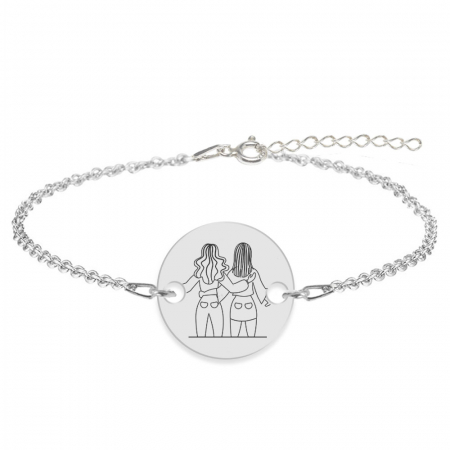 Bratari personalizate - BFF - Bratara personalizata pentru cei mai buni prieteni din argint 925