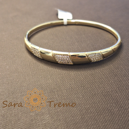 Bratara aur 14K placat – Segmente de Lumina [1]