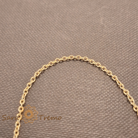 Bratara Aurora – Unisex fina 18 cm placata aur 18K Brazilia cu stanta [2]