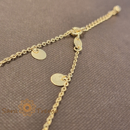 Bratara Fortuna – 19 cm placata aur 18K Brazilia cu stanta [2]