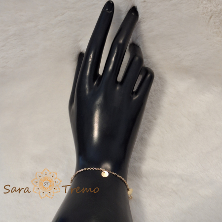 Bratara Fortuna – 19 cm placata aur 18K Brazilia cu stanta [3]