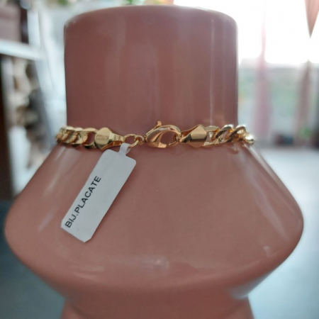 Bratara barbateasca placata cu aur model nou Amos - 21 cm [3]