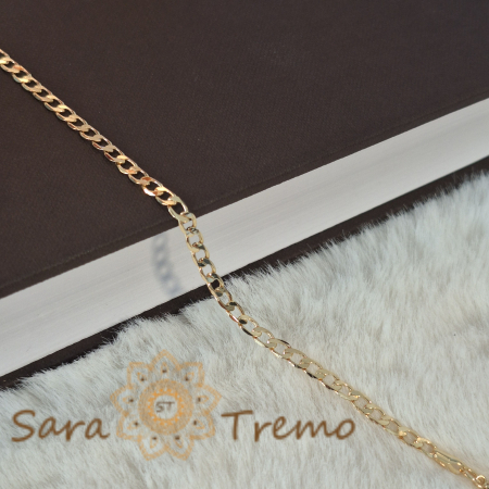 Bratara clasica cu zale rotunde placata cu aur Partisano -19 cm [4]