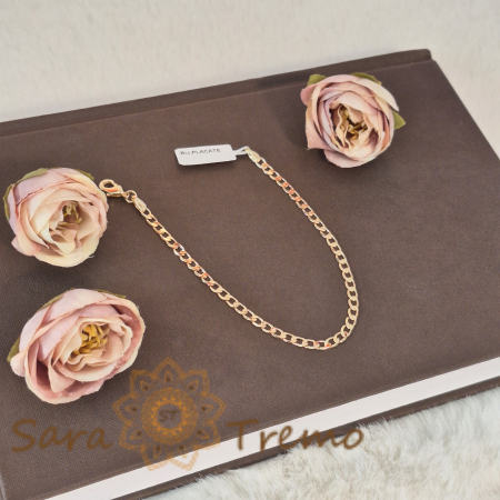 Bratara clasica cu zale rotunde placata cu aur Partisano -19 cm [3]