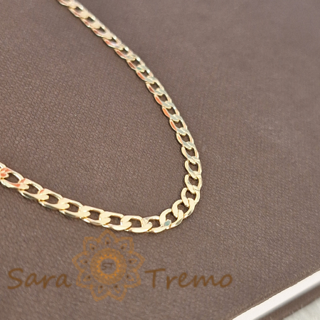 Bratara clasica cu zale rotunde placata cu aur Partisano -19 cm [1]