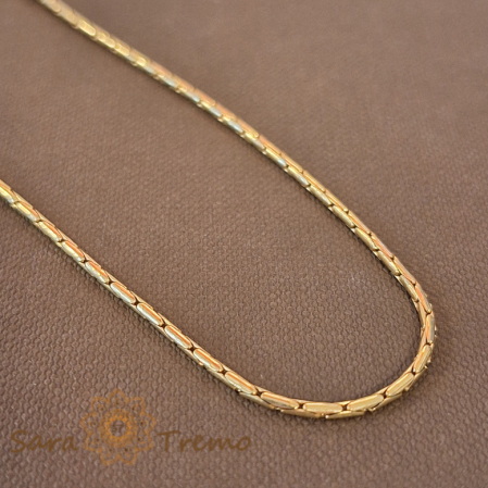 Bratara clasica placata cu aur Glam - 25 cm [1]