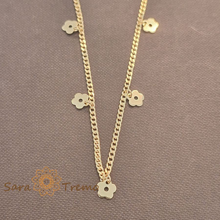 Brățara de gleznă „Fior di Sole” – farmecul verii în aur 18K [1]