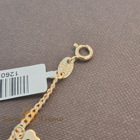 Brățara de gleznă „Fior di Sole” – farmecul verii în aur 18K [2]