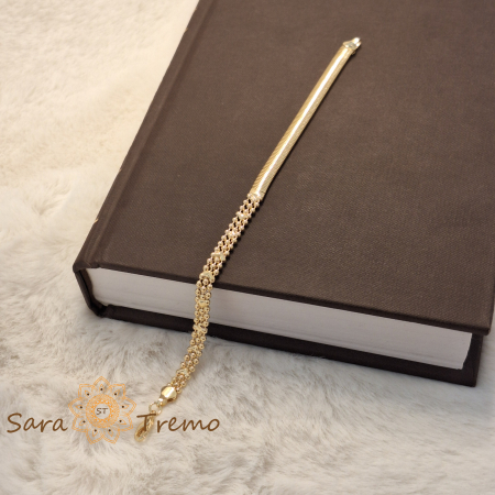 Bratara Selene – placata aur 18K, 20 cm, Brazilia [4]