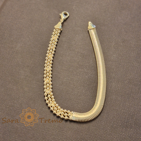 Bratari - Bratara Selene – placata aur 18K, 20 cm, Brazilia