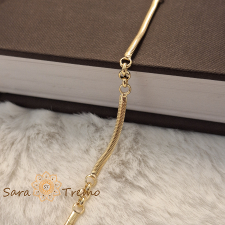 Bratara Doria – placata aur 18K, 19 cm, Brazilia, stanta [5]