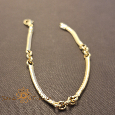 Bratara Doria – placata aur 18K, 19 cm, Brazilia, stanta [1]