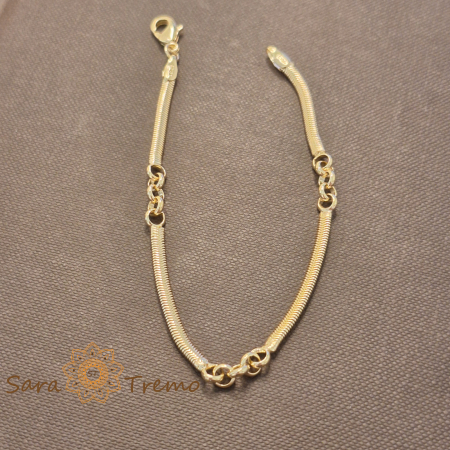 Bratara Doria – placata aur 18K, 19 cm, Brazilia, stanta [0]