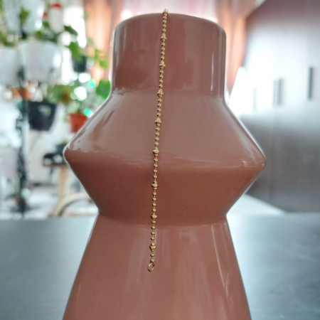 Bratara fina cu bilute placata cu aur Lizette - 19 cm [10]