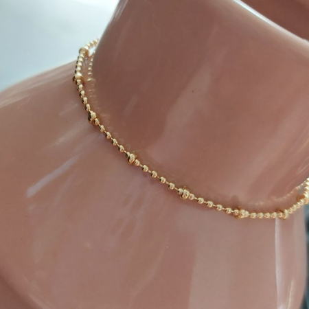 Bratara fina cu bilute placata cu aur Lizette - 19 cm [9]