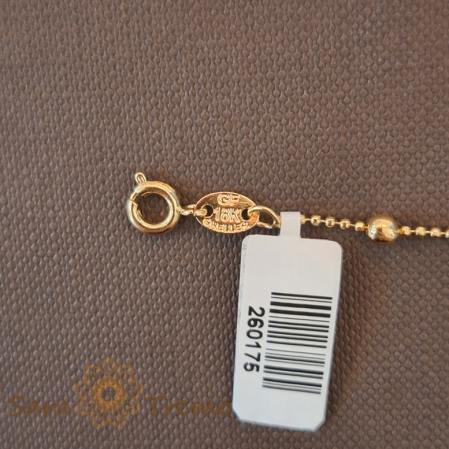 Bratara fina cu bilute placata cu aur Lizette - 19 cm [8]