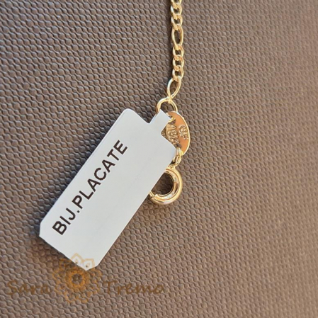 Brățară fină placată cu aur 18K, 18 cm [3]