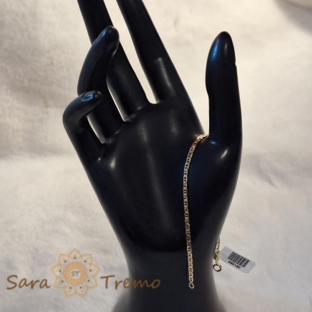 Brățară fină placată cu aur 18K - 20 cm [3]