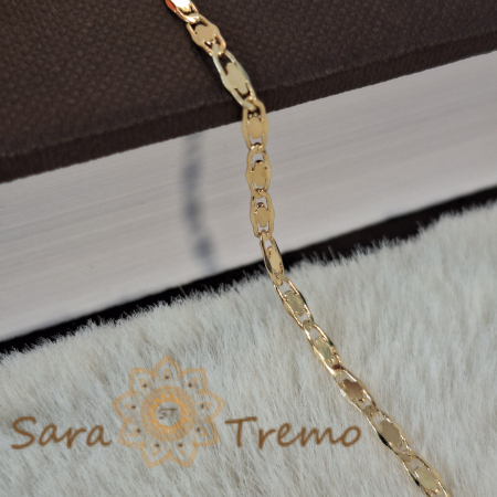 Bratara fina placata cu aur Jubileum - 18 cm [4]