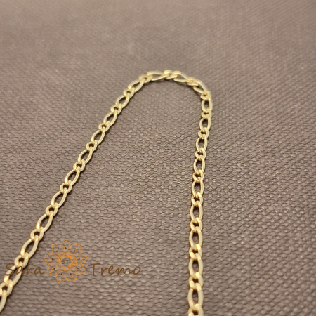 Bratara Classic – 19 cm placata aur 18K Brazilia cu stanta [2]