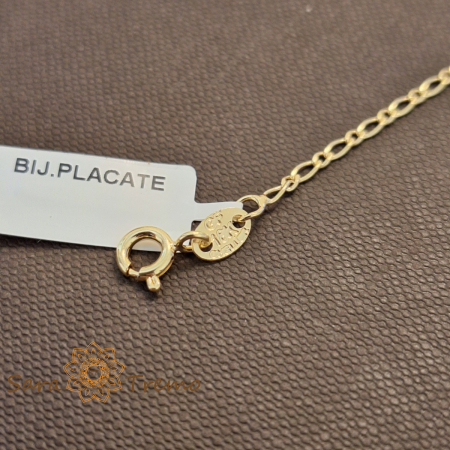 Bratara Classic – 19 cm placata aur 18K Brazilia cu stanta [1]