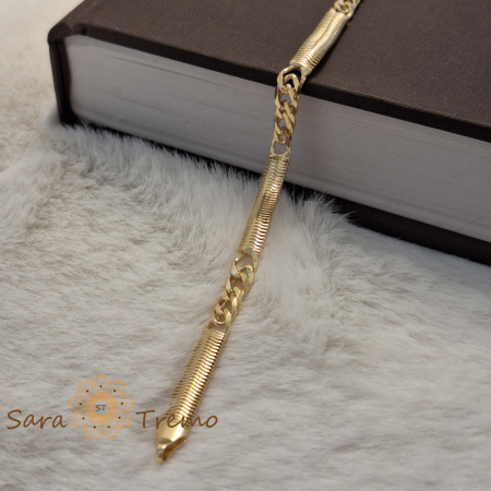 Bratara Leonidas – placata aur 18K, 20 cm [4]