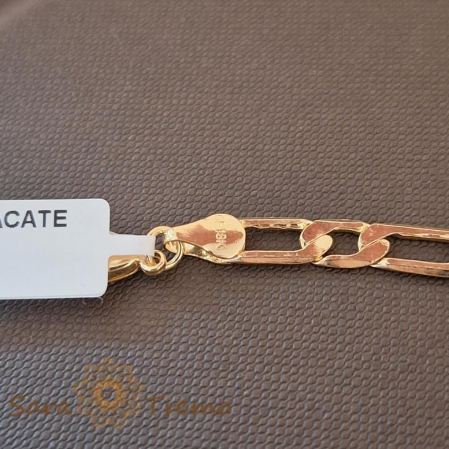 Brățară lată și masivă placată cu aur 18K, 22 cm [2]