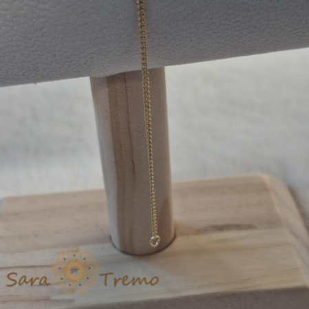 Brățară placată cu aur 18K, 18 cm, model fin și clasic [5]