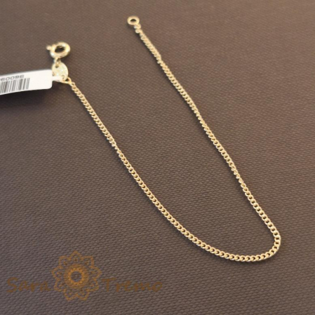 Bijuterii placate cu aur - Brățară placată cu aur 18K, 18 cm, model fin și clasic