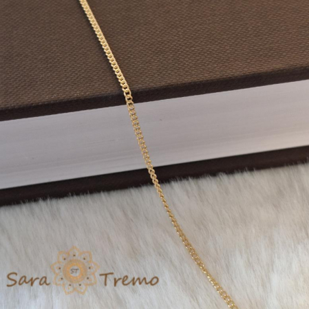 Brățară placată cu aur 18K, 18 cm, model fin și clasic [2]