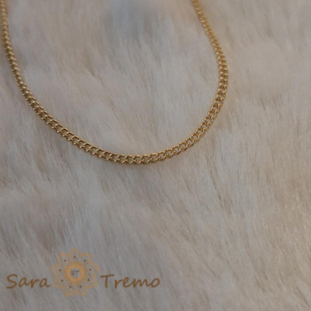 Brățară placată cu aur 18K, 18 cm, model fin și clasic [7]