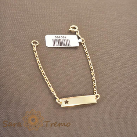 Brățară placată cu aur 18K pentru copii, 13 cm [0]