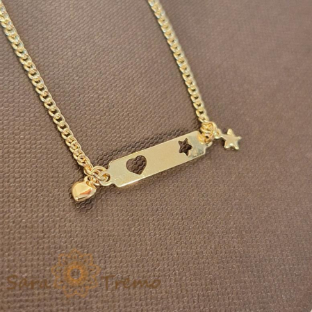 Brățară placată cu aur 18K pentru copii, 15 cm [3]