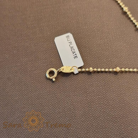 Brățară placată cu aur 18K pentru femei, model biluțe 4 cu 1, 19 cm [2]