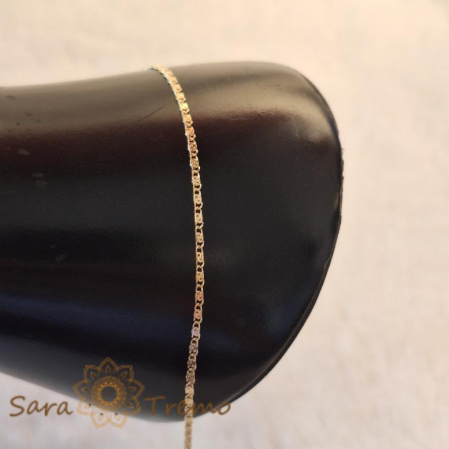 Brățară placată cu aur 18K pentru gleznă, 25 cm [6]