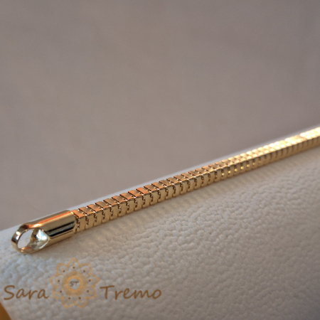 Brățară placată cu aur 18K, unisex, ultra premium, design cubic masiv [1]