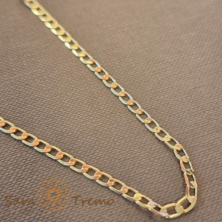 Brățară placată cu aur 18K, zale clasice, lungime 19 cm sau 21 cm [0]