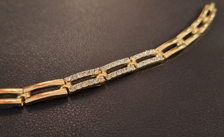 Bratara placata cu aur Parisian Couture [2]