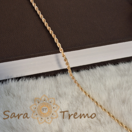 Bratara unisex placata cu aur Twist - accesoriu modern si versatil pentru el si ea [4]
