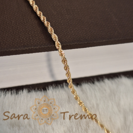 Bratara unisex placata cu aur Twist - accesoriu modern si versatil pentru el si ea [5]