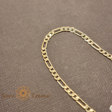 Bratara Figaro – placata aur 18K, 19 cm, Brazilia [2]