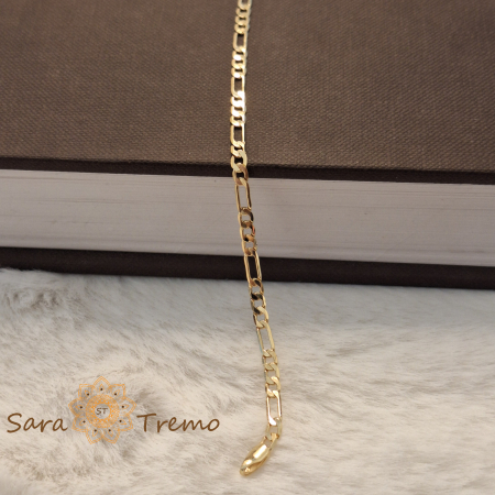 Bratara Figaro – placata aur 18K, 19 cm, Brazilia [5]