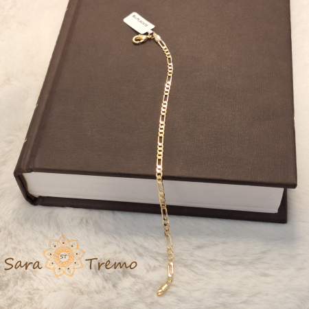 Bratara Figaro – placata aur 18K, 19 cm, Brazilia [4]