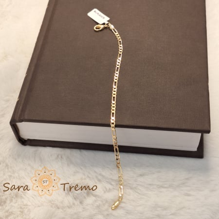 Bratari - Bratara model Figaro – placata aur 18K, 20 cm