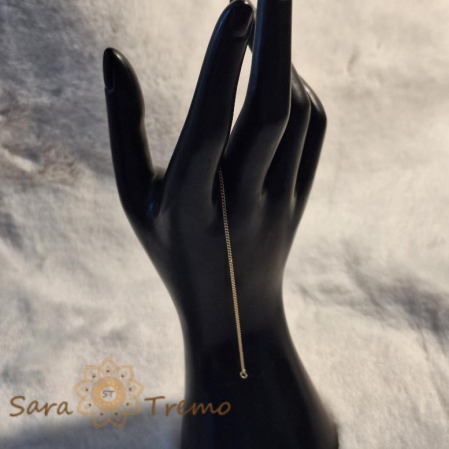 Brățară subțire clasică unisex placată cu aur 18K, 18 cm [7]