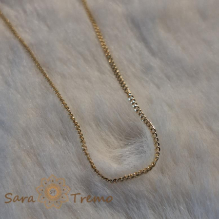 Brățară subțire clasică unisex placată cu aur 18K, 18 cm [9]